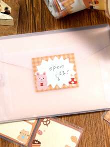 1pc Writable Die-Cut Washi Tape, Soft & Fluffy Memo Series, Cute Marking Sticker Tape For Journaling - Multicolor - View 6