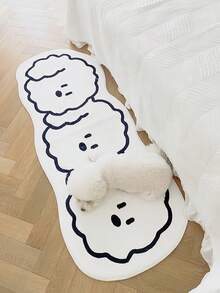 1 قطعة سجادة صناعية من الصوف السميك 10 مم ، 1000 جرام/م2 ، بشكل غير متماثل على شكل كلب صغير ، سجادة ناعمة وفاخرة ، حصيرة غير انزلاقية وقابلة للغسيل للغرفة النوم أو غرفة المعيشة أو المكتب أو الحمام - متعدد الألوان - مشاهدة 16