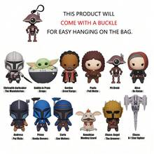 StarWars Móc khóa túi bí ẩn Star Wars được cấp phép chính thức (1 chiếc) - Mô hình xốp 3D, hộp bí ẩn, móc khóa túi, móc kéo khóa, phụ kiện ba lô, đồ chơi sưu tầm, quà tặng - Mandalorian Grogu Greef Karga Peli Motto Pit Droid Bo-Katan Paz Vizsla Koska Reeves Axe Woves Kowakian Monkey Lizard The Armorer N-1 Starfighter - Nhiều màu - Xem 4