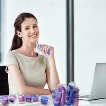 迷你史莱姆，星空史莱姆派对礼品，可爱弹力星空史莱姆套装，不粘手，弹力星空史莱姆套装，史莱姆派对礼品袋填充物，弹力史莱姆套装，课堂奖励，圣诞袜填充物，礼品袋填充物，复活节篮子填充物，派对用品，情人节派对用品，生日礼物（颜色随机）（随机颜色包装盒） - 5 - 查看 4