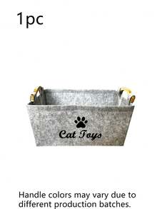 Scatola portaoggetti per animali domestici, adatta per gatti e cani, scatola organizer per giocattoli per animali domestici con manico, cesta/scatola pieghevole per riporre forniture per animali domestici, scatola/contenitore per giocattoli per bambini - Multicolore - Visualizzare 12