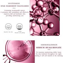 2ml*50pcs Niacinamide Serum, Brightens Skin, Fades Fine Lines, Refines Pores, Lifts & Firms, Hydrates & Moisturizes, Nourishes Skin, Convenient Travel Size, Unisex - Pink - View 5
