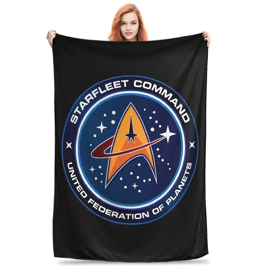 Star Treks Starfleet Gift Blanket For Men Women Warm Cozy Fluffy Throw Blankets For Sofa 50x60 Inches Multi-Size - 款式 - 查看 1