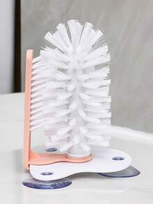 Creative Suction Cup Slouchy Automatic Cup Brush, Glass Cup Cleaning Brush, Rotating Kitchen Water Cup/Tea Cup Brush - Multicolor - View 15