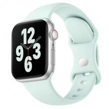 Soft Silicone Sport Band Compatible For Watch Bands Women Men, Waterproof  Strap Fits 38mm 40mm 41mm 42mm 44mm 45mm 46mm 49mm Watch Ultra 3/2/1 And Series 11/10/9/8/7/6/5/4/3/SE,38mm/40mm/41mm/42mm(Series11/10),Stonelotusblue - 石蓮藍 - 查看 1