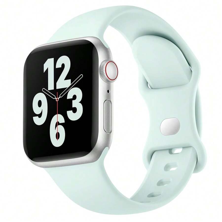 Soft Silicone Sport Band Compatible For Watch Bands Women Men, Waterproof Strap Fits 38mm 40mm 41mm 42mm 44mm 45mm 46mm 49mm Watch Ultra 3/2/1 And Series 11/10/9/8/7/6/5/4/3/SE,38mm/40mm/41mm/42mm(Series11/10),Stonelotusblue - 石蓮藍 - 查看 1