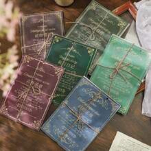 30pcs/Pack Vintage Letter Series Paper, Large Size Background Material With Rich Patterns, Suitable For Writing, Retro Stationery, Scrapbooking, Back To School - Multicolor - View 8