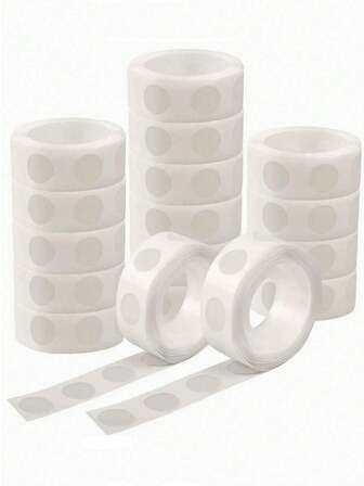 100/500/1000个气球胶点，双面胶带，气球配件，照片气球，派对气球，生日气球，生日装饰，婚礼气球，婚礼装饰，易撕双面胶点，适用于工艺品和婚礼装饰，可移除且用途广泛，透明气球胶点，可移除粘合剂，创意双面气球点胶