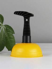 1个重型水槽排水泵，手动管道清洁器，带水槽插入端，适用于厨房、浴室、厕所、淋浴间的管道疏通工具，住宅和商业用途的堵塞清除器，设计紧凑，结构坚固，家用清洁（手柄颜色随机，黑色/灰色） - 彩色 - 查看 6