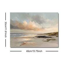 1 Tranh canvas trừu tượng phong cảnh hoàng hôn ven biển (có khung/không khung) phong cách Boho, tranh phong cảnh thiên nhiên bãi biển, tranh trang trí theo phong cách Scandinavia cho căn hộ, phòng khách, phòng ngủ, trang trí nhà hiện đại. - Nhiều màu - Xem 10