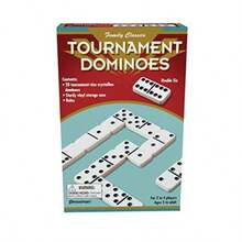 Family Classics Tournament Dominoes - Doble Seis Azulejos cristalinos en Estuche de Almacenamiento de Pressman 5 PulgadasDiversión infantil, juegos felices, imprescindibles para los niños - Clásicos familiares Juego de 6 azulejos cristalinos - Ver 4
