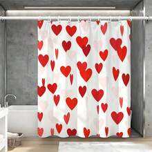 1pc Cheerful Heart Pattern Decorative Background Cloth, Red And Pink Heart Design, Home Wall Decor, Essential Item For Love Theme Enthusiasts, Vibrant Modern Art Style Decorative Background Cloth, Home Decor, Durable Material - Multicolor - View 12