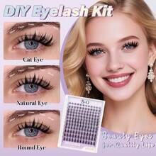 B&Q Fairy Lash Clusters Invisible Band False Eyelashes Clusters Natural Cluster Eyelash Extensions Comfortable Individual Lashes Extension DIoft Eyelash Clusters(Fairy-MIX8-18),38504953 - 黑色 - 查看 2