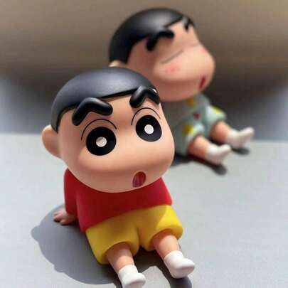 Crayon Shin-Chan Cartoon Anime Lazy Phone Stand | Cute Sitting Pose Figurine Model | Fun Quirky Design, Upgraded Material | Multi-Scene Use | Perfect Holiday Gift For Friends, Family & Lover | Ideal For New Year & Valentine's Day