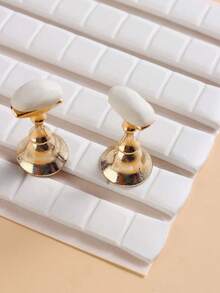 Reusable White Nail Art Clay Glue, Nail Art Supplies, Nail Tools, Suitable For Nail Practice Stand, Display Stand, Artificial Nails, Magnetic Nail Practice Stand (Stand Not Included) - Apricot - View 5