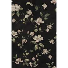 1 Roll Removable 2D Floral Wallpaper - Waterproof, Peel And Stick Wall Paper For Living Room, Kitchen, Bedroom, Bathroom Decor - Easy To Clean Black Background Wallpaper