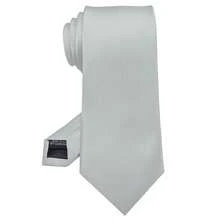 RBOCOTT Solid Color Tie Formal Necktie For Men,Silver2 - Silver2 - View 1