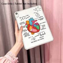 1pc High Transparent Anti-Drop TPU Tablet Case, High-Definition Heart UV Printing, Compatible With IPAD 11 2025, MINI6/7, AIR1/2, Air4/AIR5/Air6/AIR7, 9.7-Inch IPad 2019/2020/2021, 10.2-Inch IPad 10/11, AIR11 (2024/2025), PRO11 (2024), PRO11 (2018-2022), PRO12.9/AIR13 - Multicolor - View 1