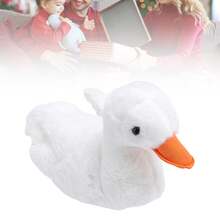 Cute And Realistic White Duck Figurine - Realistic Plush Toy For Children, Nursery Decoration, Birthday Gift, Baby Shower Gift, Collectible Animal Model For All Ages - White - View 3