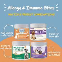 Dog Multivitamin, Chewable Dog Vitamins And Supplements For Hip & Joints, Skin & Coat, Omega 3 Fish Oil For Dogs- Senior & Puppy Multivitamin-Fish Flavor- 120ct - 橘色 - 查看 6