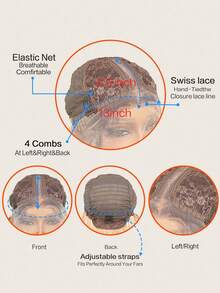 Elegant Deep Wave Synthetic Fiber T- Lace Front Wig, 13*4.5*1, Super Long, 32 Inches, High Quality, Natural Looking, Soft, For Women, Girls, Beginners Daily Use, Family Gatherings,Festivals, Parties, Dressing Up Wigs, Valentine's Day - Black - View 10