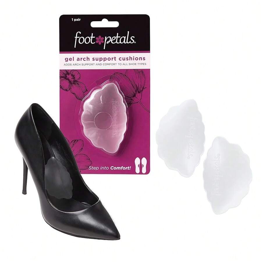 Foot Petals Ball Of Foot Cushions, Metatarsal Pad, Lasting Comfort Relief, Prevent Toe Sliding, Overhang, Women's Heels - 清除 - 查看 1