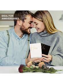 Bộ 2 cuốn sổ ghi lời thề hôn nhân, dành cho cô dâu và chú rể, chữ in dập nổi, không gian rộng rãi để viết lời thề, vật dụng thiết yếu hoàn hảo cho ngày cưới của bạn, cũng lý tưởng cho trường học và đồ dùng học tập đầu năm học. - Nhiều màu - Xem 7