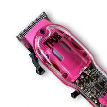 Candy Slime 2 Professional Hair Clipper 7200 RPM Whisper Quiet Barber Clipper w Color Coded Cutting Taper Blade for The Closest Haircut and Beard Trims Pink - Rosa - Ver 3