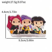 Mattel 1pc Kpop Witch Hunting Group Inspired Acrylic Hair Clip, Suitable For Girls To Style Hair - Multicolor - View 14