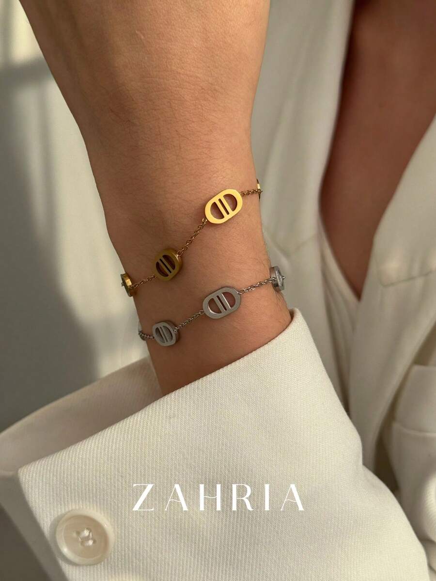 1条18K镀金项链，百搭优雅，适合约会、聚会、送礼和日常佩戴。 - 彩色 - 查看 1