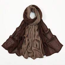 1pc Women's Fashion Casual Tie Dye Tie-Dye Wide-Brim Breathable Headscarf/Scarf - Multicolor - View 9