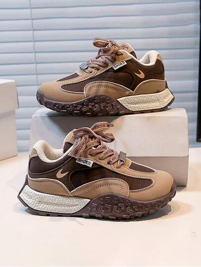 ‌Zapatos deportivos para niños, nueva colección primavera/otoño 2026, suela blanda, antideslizantes, modernos, cómodos y versátiles.‌