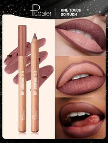 Pudaier Pensil Bibir Matte 2.0 - Tahan Air, Tahan Lama, Tidak Lengket, Warna Berry untuk Semua Jenis Kulit - Hadiah Makeup Sempurna untuk Wanita - #04 - View 1