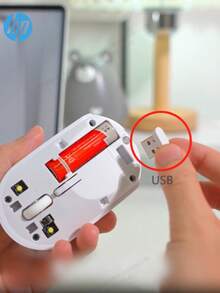 HP Wireless Silent Mouse - Ergonomic Right-Handed Design, 2.4GHz Stable Connection, Suitable For Desktop And Laptop Computers - White - View 8