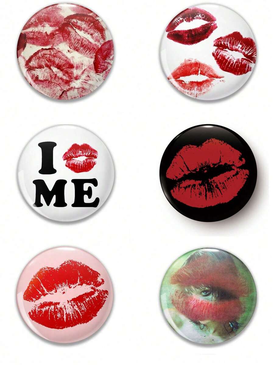 趣味徽章胸针、时尚装饰别针、包饰、服装配饰、送给朋友、家人、老师和同学的有趣礼物 - 彩色 - 查看 1