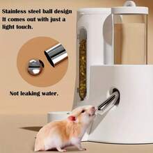 This Multifunctional Automatic Hamster Water And Food Bowl Set Combines The Water Bottle And Food Bowl Into One, Suitable For Small Pets, And No Battery Required. - Multicolor - View 4