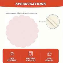 2/4/6/8/10pcs Valentine's Day Round Placemats, 13.8inch*35cm, Buffalo Plaid Heart Truck Design, Suitable For Restaurants, Kitchens, Dinner Parties, And Various Occasions, Can Be Used As Dining And Holiday Outdoor Tabletop Decor For Valentine's Day, Mother's Day - Multicolor - View 10