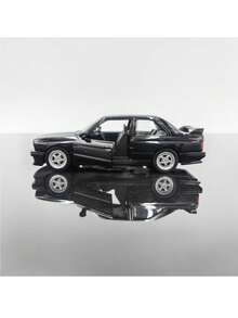 1:36 Scale BMW M3 1987 Diecast Model Car, White/Black, Rear-Wheel Drive, Smooth Gliding, Openable Doors, Detailed Replica, Toy For Boys And Girls, Collectible And Desktop Decor, Christmas, Halloween, Birthday Gift - Multicolor - View 9