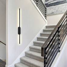 60厘米/80厘米LED灯带，可调光壁灯，镜前灯，浴室壁灯，室内墙面装饰照明灯具，适用于镜子、浴室、客厅、卧室、走廊、展厅、阅览室、餐厅、酒吧、咖啡厅、餐厅、服装店、博物馆等场所。 - LED長條壁燈 - 查看 2