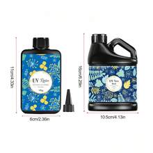 400g High Transparency UV Crystal Resin, Quick Drying UV Resin Hard Glue For Handmade DIY Jewelry, UV Curing Glue