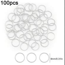 35/40/100/110/140/170/170/520pcs Iron Closed Jump Rings For DIY Jewelry Making, Beading Craft Supplies