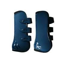 2pcs Horse Leg Protectors - Breathable Shock-Absorbing PU Leather Horse Boots, Soft Riding Leg Guards (Batteries Not Included)