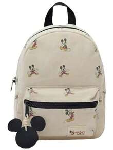 Disney Women's Cartoon Pattern Buckle Design Large Capacity Fashion Backpack - Multicolor - View 12