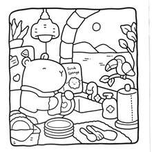1 Copy Of "Comfortable Moments" Coloring Book, Suitable For Adults And Children, Bold Yet Simple, Minimalist Large Graphic Design, Help You Relax. [Essential For Hand Drawing] Coloring Book That Can Be Drawn Without Underpainting, Relieve Stress, Doodle Style, Suitable For Adults And Teenagers. - Multicolor - View 3
