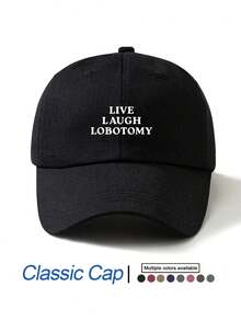 女士时尚字母标语印花经典棒球帽，可调节户外休闲运动软顶帽，沙滩防晒帽，经典轻便舒适遮阳帽，适合日常佩戴