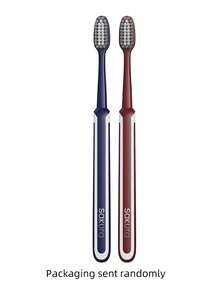 2pcs/Set Sakura Design Spiral Toothbrush, Imported Bristles, Adult & Couple Family Use, Deep Gum Care - Multicolor - View 10