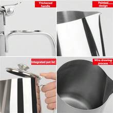 1个带盖拿铁杯；不锈钢拿铁杯；尖嘴带盖精美茶壶；浓稠咖啡拿铁筒；泡沫杯。 - 彩色 - 查看 8