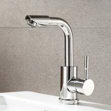 Bathroom Faucet, Swivel Hot And Cold Water Faucet, Double Hot And Cold Water Faucet For Kitchen, Silver,Black