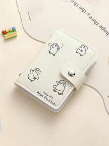 New Cute Mini Card Holder For Women Large Capacity Multi-Card Slots ID Card Case With Coin Pouch Student Wallet Mini Wallet Small Wallet Card Wallet Photo Card Holder Travel Essential Badge Holder Id Card Holder Id Holder