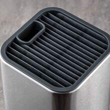 不锈钢方形刀架，创意独立式厨房刀具收纳架，餐具架 - 彩色 - 查看 3